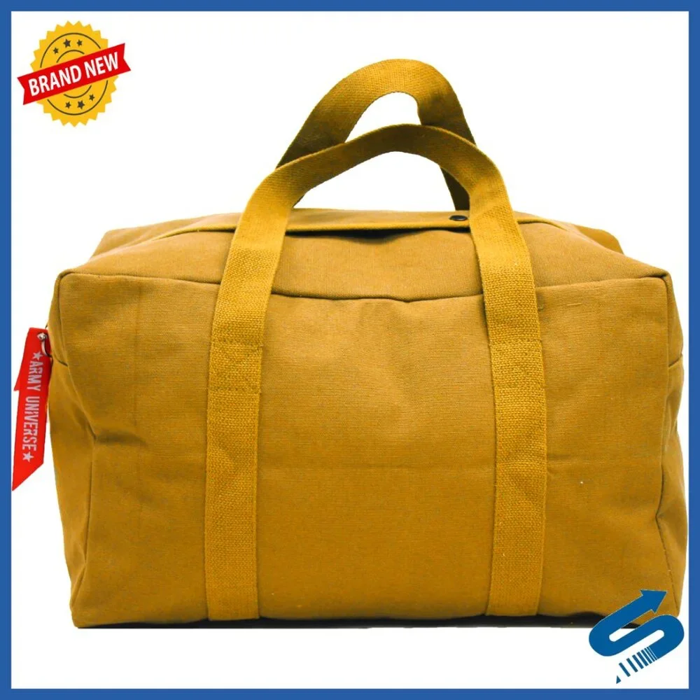 Tactical Canvas Duffel Bag Durable Travel Gear Carry On Multi Use